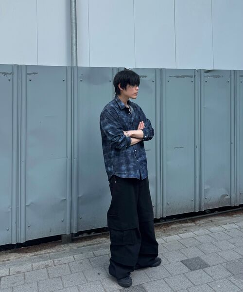 CORNERBLESS(コーナーブレス)の「WASHED GRID LONG SLEEVE SHIRTS(シャツ/ブラウス・レディース・その他・MEDIUM/LARGE/X-LARGE)」の8枚目の写真
