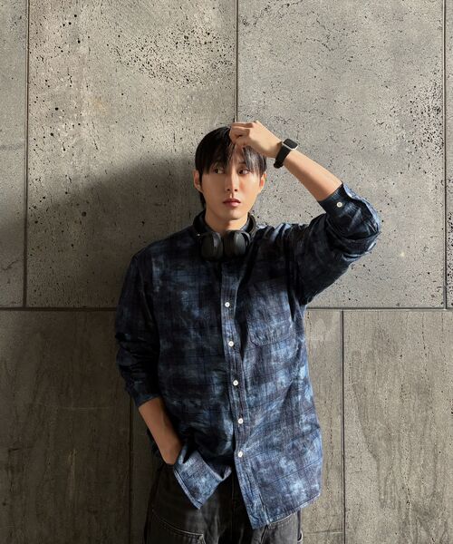 CORNERBLESS(コーナーブレス)の「WASHED GRID LONG SLEEVE SHIRTS(シャツ/ブラウス・レディース・その他・MEDIUM/LARGE/X-LARGE)」の9枚目の写真