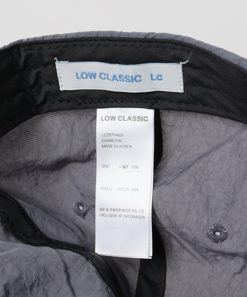 U by SPICK&SPAN（ユーバイスピックアンドスパン）の「LOW CLASSIC Lc / ロウ クラシック エルシー NYLON Lc CAP（キャップ・レディース・ブラック系その他・FREE）」の3枚目の写真