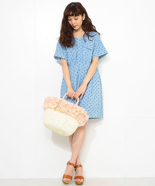 CAROLINA GLASER（カロリナ グレイサー）の「CAROLINA GLASER / フリルカゴバッグ（かごバッグ・レディース・ブラック/ピンク・ONE SIZE）」の16枚目の写真