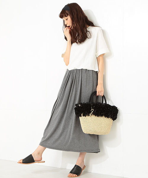 CAROLINA GLASER（カロリナ グレイサー）の「CAROLINA GLASER / フリルカゴバッグ（かごバッグ・レディース・ブラック/ピンク・ONE SIZE）」の17枚目の写真