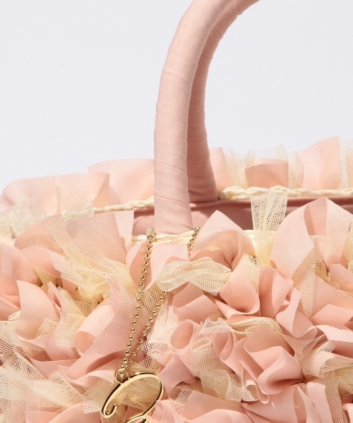 CAROLINA GLASER（カロリナ グレイサー）の「CAROLINA GLASER / フリルカゴバッグ（かごバッグ・レディース・ブラック/ピンク・ONE SIZE）」の22枚目の写真