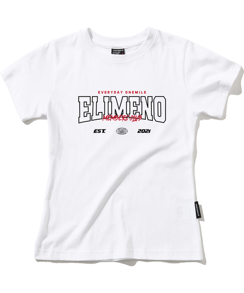 ELIMENO(エリメノ)の「EL アーチE スリムフィット 半袖Tシャツ 2カラー(Tシャツ/カットソー・レディース・ホワイト/ブラック・1/2/3)」の2枚目の写真