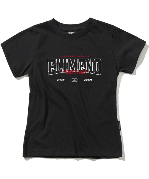 ELIMENO(エリメノ)の「EL アーチE スリムフィット 半袖Tシャツ 2カラー(Tシャツ/カットソー・レディース・ホワイト/ブラック・1/2/3)」の1枚目の写真
