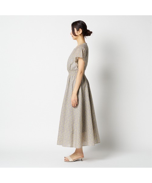 HELIOPOLE（エリオポール）の「PRINTED SEERSUCKER DRESS（ワンピース・レディース・ブラック/ライトグレー・38）」の7枚目の写真