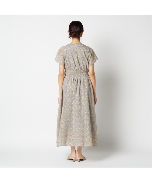 HELIOPOLE（エリオポール）の「PRINTED SEERSUCKER DRESS（ワンピース・レディース・ブラック/ライトグレー・38）」の8枚目の写真