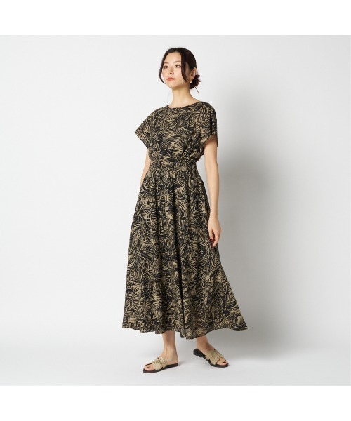 HELIOPOLE（エリオポール）の「PRINTED SEERSUCKER DRESS（ワンピース・レディース・ブラック/ライトグレー・38）」の15枚目の写真
