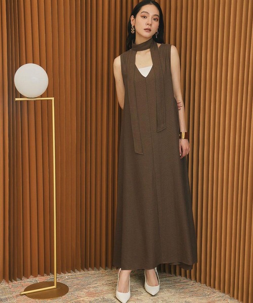 ELFRANK(エルフランク)の「【シルク&リネンブレンド】計算された贅沢6素材。大人の極上ワンピース(ワンピース・レディース・グレー/アイボリー/ブラック/ブラウン・FREE)」の19枚目の写真