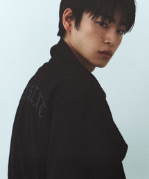 DRUNKTXT（ドランクテキスト）の「[Unisex]Pleather Patch Blouson Jacket Black（MA-1）」