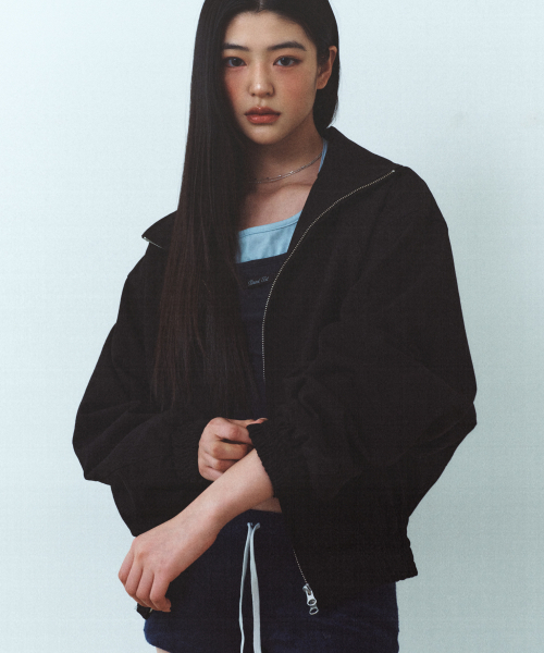 DRUNKTXT（ドランクテキスト）の「[Unisex]Pleather Patch Blouson Jacket Black（ブルゾン・レディース・その他・FREE）」の4枚目の写真