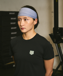 KHAKI GRADO（カーキグラド）の「999 スカルロゴ レギュラーフィット ヘッドバンド (ライトグレー)（スポーツグッズ）」