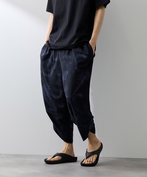 NAVY(ネイビー)の「【SARARI /サラリ】接触冷感 柄/無地 レーヨンバルーンパンツ(その他パンツ・メンズ・ブルー/ブラック/ネイビー/チャコールグレー・L/M/XL)」の4枚目の写真