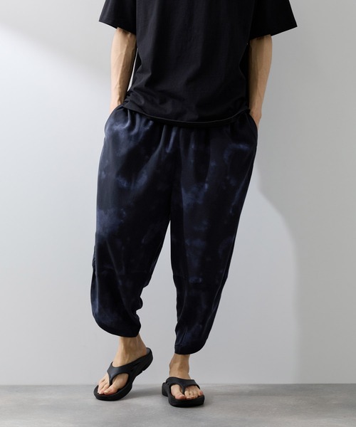 NAVY(ネイビー)の「【SARARI /サラリ】接触冷感 柄/無地 レーヨンバルーンパンツ(その他パンツ・メンズ・ブルー/ブラック/ネイビー/チャコールグレー・L/M/XL)」の15枚目の写真