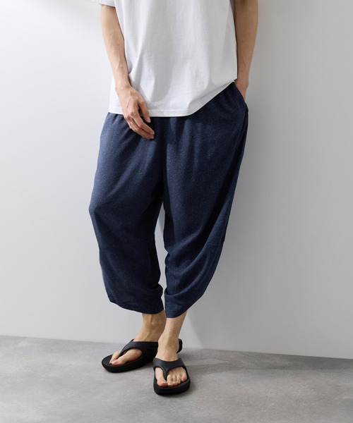 NAVY(ネイビー)の「【SARARI /サラリ】接触冷感 柄/無地 レーヨンバルーンパンツ(その他パンツ・メンズ・ブルー/ブラック/ネイビー/チャコールグレー・L/M/XL)」の18枚目の写真