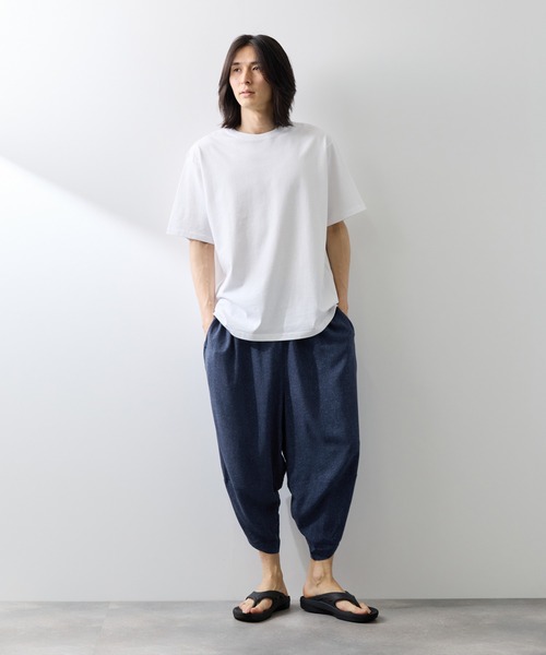 NAVY(ネイビー)の「【SARARI /サラリ】接触冷感 柄/無地 レーヨンバルーンパンツ(その他パンツ・メンズ・ブルー/ブラック/ネイビー/チャコールグレー・L/M/XL)」の19枚目の写真
