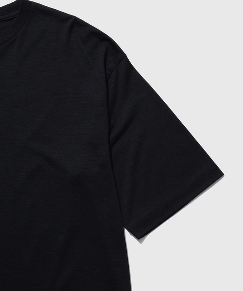 WILD LIFE TAILOR Adam et Rope'(ワイルドテーラーアダムエロペ )の「WOOL CREW NECK T-SHIRT(Tシャツ/カットソー・メンズ・ブラック/チャコールグレー/ネイビー・M/XL/L)」の5枚目の写真
