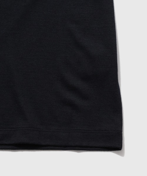 WILD LIFE TAILOR Adam et Rope'(ワイルドテーラーアダムエロペ )の「WOOL CREW NECK T-SHIRT(Tシャツ/カットソー・メンズ・ブラック/チャコールグレー/ネイビー・M/XL/L)」の6枚目の写真