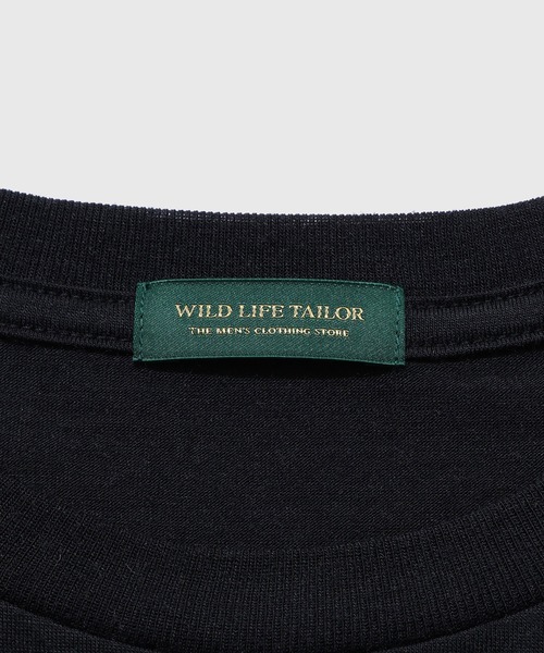 WILD LIFE TAILOR Adam et Rope'(ワイルドテーラーアダムエロペ )の「WOOL CREW NECK T-SHIRT(Tシャツ/カットソー・メンズ・ブラック/チャコールグレー/ネイビー・M/XL/L)」の7枚目の写真