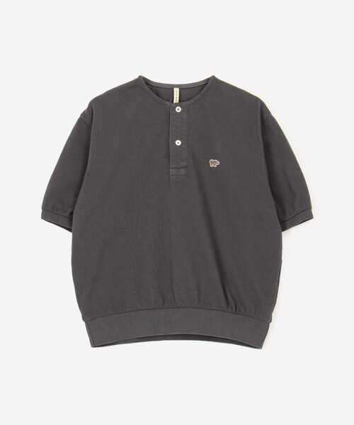 SCYE BASICS（サイベーシックス）の「SCYE BASICS | 〈別注〉コットンピケ ヘンリーネックTシャツ WOMEN（Tシャツ/カットソー・レディース・ブラウン/ネイビー/チャコール/グリーン系その他・38）」の8枚目の写真