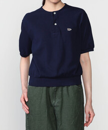 SCYE BASICS（サイベーシックス）の「SCYE BASICS | 〈別注〉コットンピケ ヘンリーネックTシャツ WOMEN（Tシャツ/カットソー）」