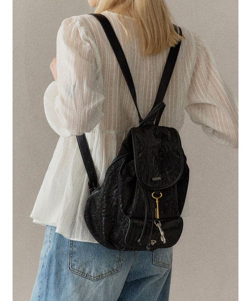 OMNIPOTENT(オムニポテント)の「key& backpack _2color(バックパック/リュック・レディース・ブラック×ブラック/ブラック・FREE)」の5枚目の写真