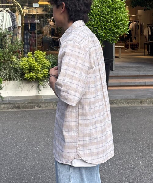GEVACO(ゲバコ)の「【GEVACO/ゲバコ】レギュラーカラーポケットプレーンシャツ(シャツ/ブラウス・レディース・カーキ/ベージュ・LARGE/MEDIUM)」の10枚目の写真