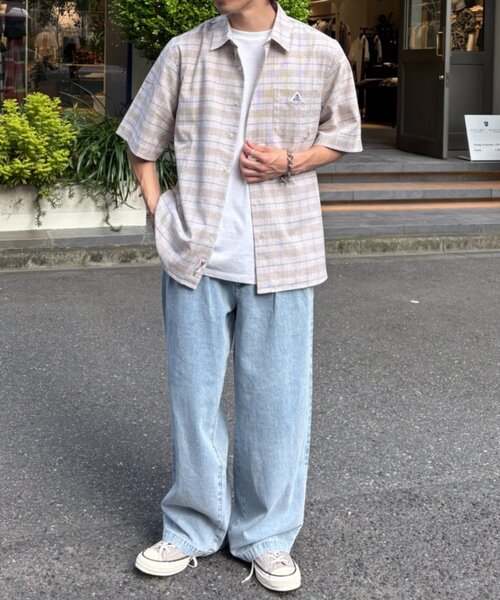 GEVACO(ゲバコ)の「【GEVACO/ゲバコ】レギュラーカラーポケットプレーンシャツ(シャツ/ブラウス・レディース・カーキ/ベージュ・LARGE/MEDIUM)」の13枚目の写真