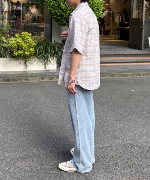 GEVACO(ゲバコ)の「【GEVACO/ゲバコ】レギュラーカラーポケットプレーンシャツ(シャツ/ブラウス・レディース・カーキ/ベージュ・LARGE/MEDIUM)」の14枚目の写真