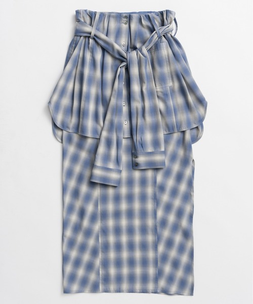 MAISON SPECIAL(メゾンスペシャル)の「【PRE-ORDER】Shirt-Style Multi-Skirt/シャツライクマルチスカート(スカート・レディース・ブラック/ブルー/ベージュ・36/38)」の11枚目の写真
