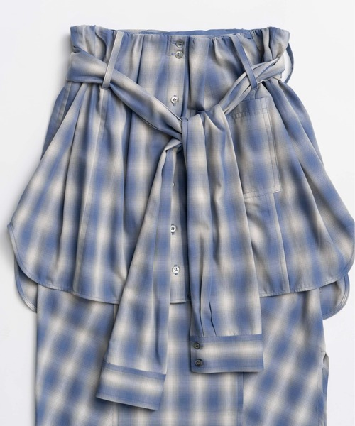 MAISON SPECIAL(メゾンスペシャル)の「【PRE-ORDER】Shirt-Style Multi-Skirt/シャツライクマルチスカート(スカート・レディース・ブラック/ブルー/ベージュ・36/38)」の14枚目の写真