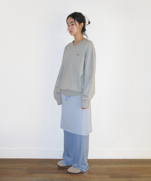 AMESWORLDWIDE（アメスワールドワイド）の「STITCH LAYERED MIDI SKIRT PANTS BLUE（その他パンツ・レディース・その他・FREE）」の6枚目の写真