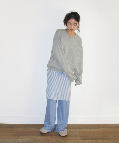 AMESWORLDWIDE（アメスワールドワイド）の「STITCH LAYERED MIDI SKIRT PANTS BLUE（その他パンツ・レディース・その他・FREE）」の7枚目の写真