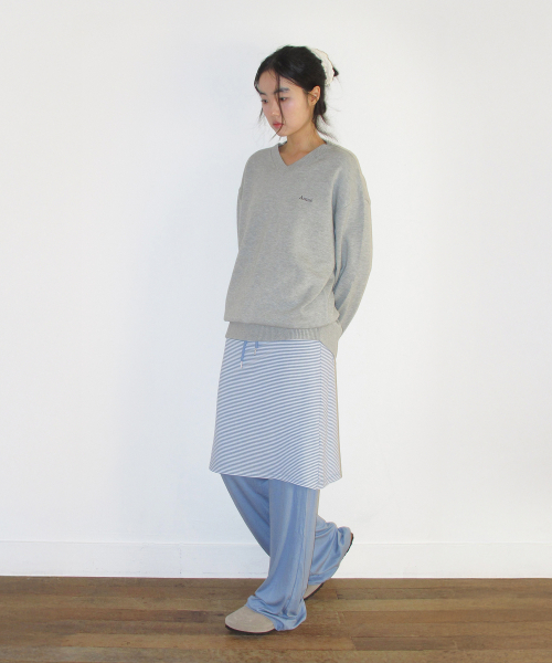 AMESWORLDWIDE（アメスワールドワイド）の「STITCH LAYERED MIDI SKIRT PANTS BLUE（その他パンツ・レディース・その他・FREE）」の8枚目の写真