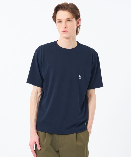 MACKINTOSH PHILOSOPHY（ﾏｯｷﾝﾄｯｼｭ ﾌｨﾛｿﾌｨｰ）の「BUCKINGHAM BEAR クルーネックTシャツ ソフトメッシュカノコ（Tシャツ/カットソー・メンズ・イエロー/ベージュ系その他4/ネイビー/チャコールグレー/ホワイト/グリーン・38/40）」の5枚目の写真