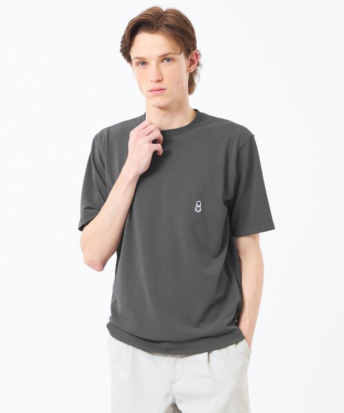 MACKINTOSH PHILOSOPHY（ﾏｯｷﾝﾄｯｼｭ ﾌｨﾛｿﾌｨｰ）の「BUCKINGHAM BEAR クルーネックTシャツ ソフトメッシュカノコ（Tシャツ/カットソー・メンズ・イエロー/ベージュ系その他4/ネイビー/チャコールグレー/ホワイト/グリーン・38/40）」の2枚目の写真