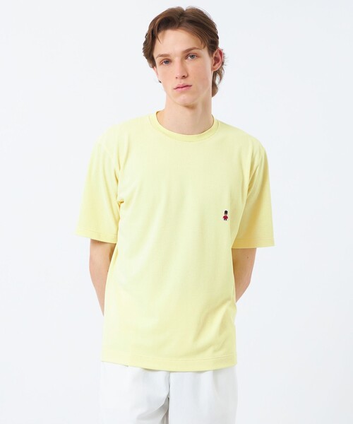 MACKINTOSH PHILOSOPHY（ﾏｯｷﾝﾄｯｼｭ ﾌｨﾛｿﾌｨｰ）の「BUCKINGHAM BEAR クルーネックTシャツ ソフトメッシュカノコ（Tシャツ/カットソー・メンズ・イエロー/ベージュ系その他4/ネイビー/チャコールグレー/ホワイト/グリーン・38/40）」の6枚目の写真