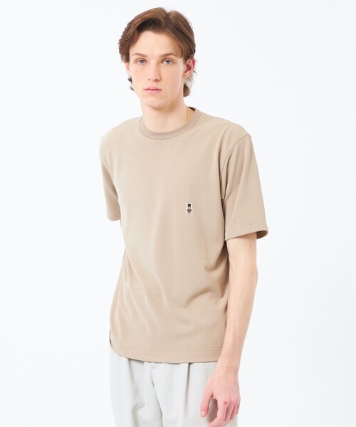 MACKINTOSH PHILOSOPHY（ﾏｯｷﾝﾄｯｼｭ ﾌｨﾛｿﾌｨｰ）の「BUCKINGHAM BEAR クルーネックTシャツ ソフトメッシュカノコ（Tシャツ/カットソー・メンズ・イエロー/ベージュ系その他4/ネイビー/チャコールグレー/ホワイト/グリーン・38/40）」の3枚目の写真
