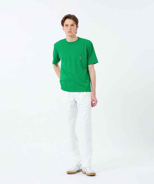 MACKINTOSH PHILOSOPHY（ﾏｯｷﾝﾄｯｼｭ ﾌｨﾛｿﾌｨｰ）の「BUCKINGHAM BEAR クルーネックTシャツ ソフトメッシュカノコ（Tシャツ/カットソー・メンズ・イエロー/ベージュ系その他4/ネイビー/チャコールグレー/ホワイト/グリーン・38/40）」の9枚目の写真