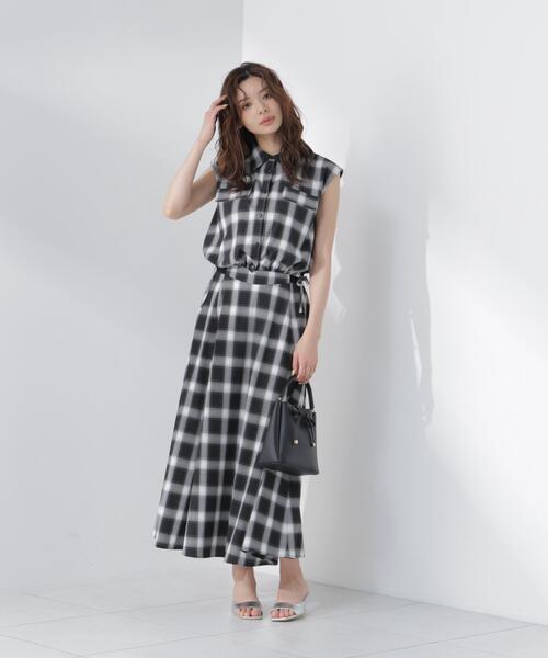 PROPORTION BODY DRESSING(プロポーションボディドレッシング)の「サイドリブスカート / 1216220604(スカート・レディース・グレー/ブラック系その他・MEDIUM/P/S/SMALL)」の2枚目の写真