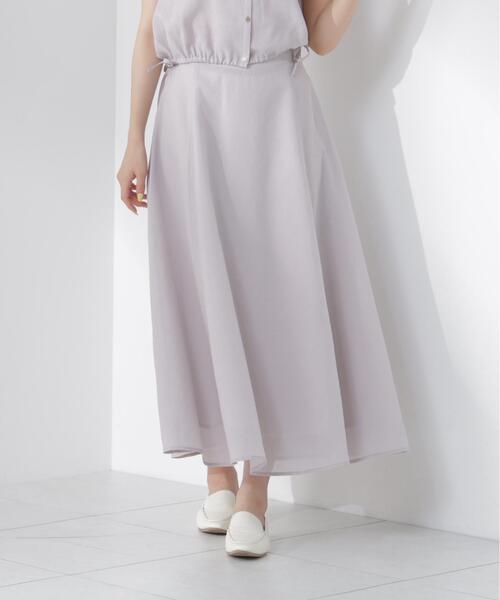 PROPORTION BODY DRESSING(プロポーションボディドレッシング)の「サイドリブスカート / 1216220604(スカート・レディース・グレー/ブラック系その他・MEDIUM/P/S/SMALL)」の1枚目の写真