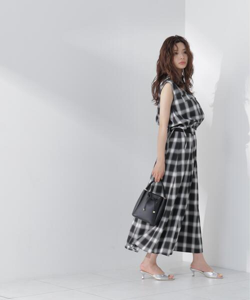 PROPORTION BODY DRESSING(プロポーションボディドレッシング)の「サイドリブスカート / 1216220604(スカート・レディース・グレー/ブラック系その他・MEDIUM/P/S/SMALL)」の4枚目の写真