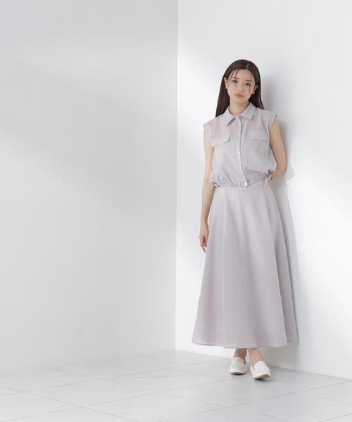 PROPORTION BODY DRESSING(プロポーションボディドレッシング)の「サイドリブスカート / 1216220604(スカート・レディース・グレー/ブラック系その他・MEDIUM/P/S/SMALL)」の16枚目の写真
