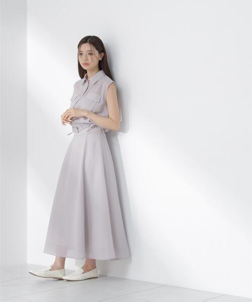 PROPORTION BODY DRESSING(プロポーションボディドレッシング)の「サイドリブスカート / 1216220604(スカート・レディース・グレー/ブラック系その他・MEDIUM/P/S/SMALL)」の17枚目の写真