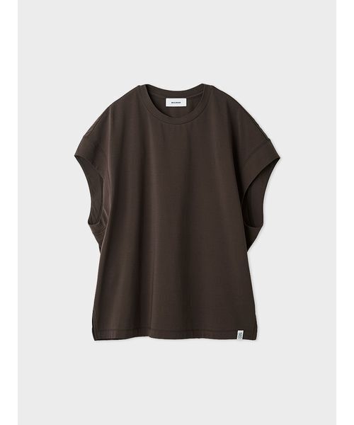 MIESROHE(ミースロエ)の「ノースリーブコクーントップス(Tシャツ/カットソー・レディース・ミント/ブラウン/ホワイト・F)」の2枚目の写真