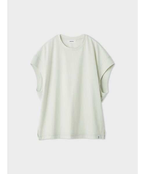 MIESROHE(ミースロエ)の「ノースリーブコクーントップス(Tシャツ/カットソー・レディース・ミント/ブラウン/ホワイト・F)」の3枚目の写真