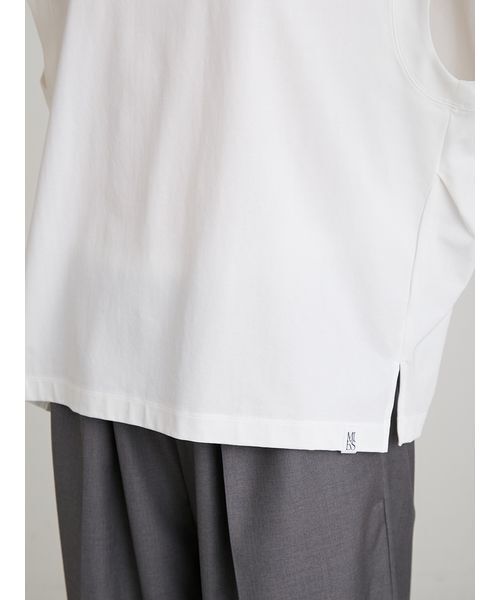 MIESROHE(ミースロエ)の「ノースリーブコクーントップス(Tシャツ/カットソー・レディース・ミント/ブラウン/ホワイト・F)」の9枚目の写真