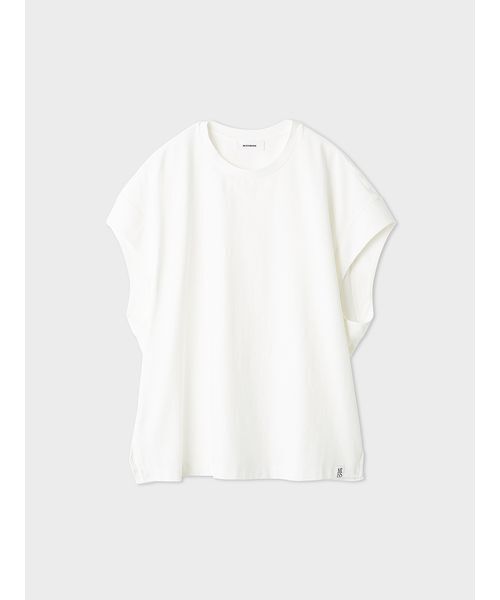 MIESROHE(ミースロエ)の「ノースリーブコクーントップス(Tシャツ/カットソー・レディース・ミント/ブラウン/ホワイト・F)」の12枚目の写真
