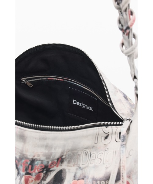 Desigual(デシグアル)の「【2026秋冬新作】 黒猫グラフィックプリントビッグショルダーバッグ(ショルダーバッグ・レディース・マルチ・FREE)」の3枚目の写真