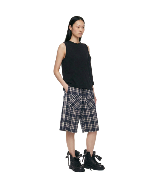 TRUNK PROJECT（トランクプロジェクト）の「Check Shorts_Navy（その他パンツ・レディース・ネイビー・MEDIUM）」の7枚目の写真