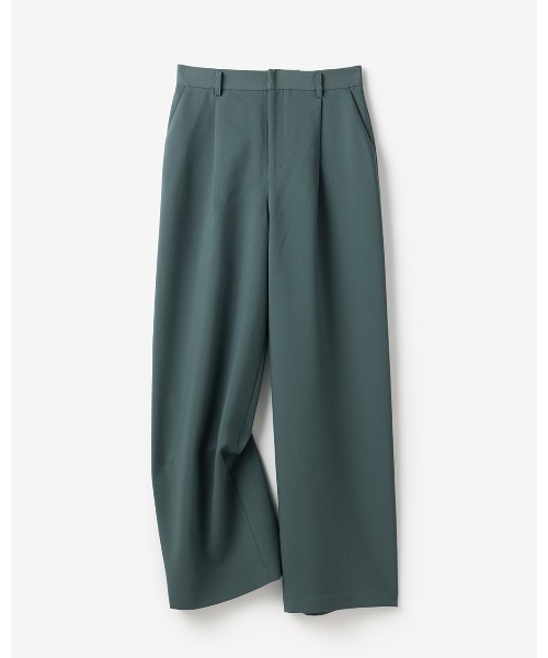 DoCLASSE( ドゥクラッセ)の「スポンジWクロス・タックワイドパンツ(その他パンツ・レディース・オフホワイト/セージグリーン・11/13/15 /9/7)」の8枚目の写真